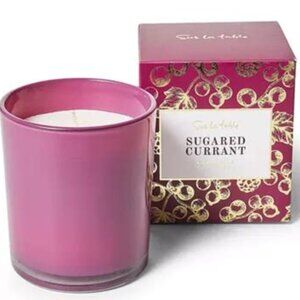 SUR LA TABLE soy candle Sugared Currant 40 hours full size Holiday Winter